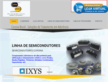Tablet Screenshot of coronabrasil.com.br